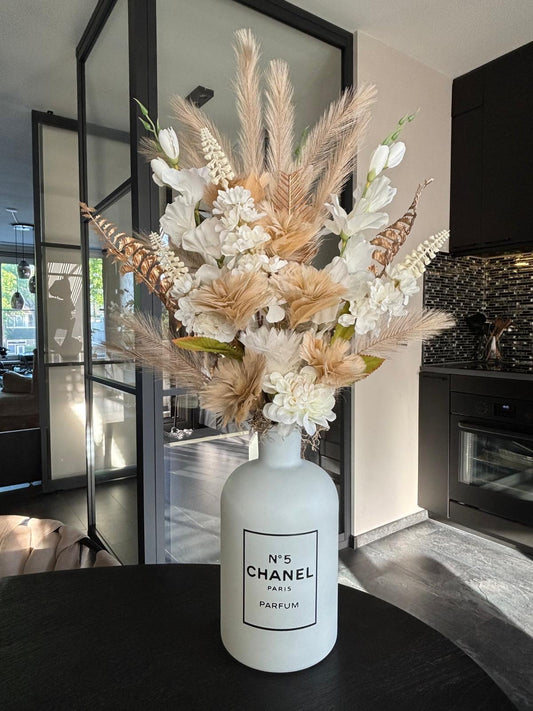Bloemstuk Classy Beige White